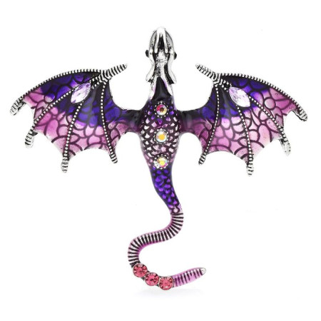 Segė Slibinas Dragon Purple; 6.2x7cm Segė Slibinas Dragon Purple; 6.2x7cm