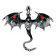 Segė Slibinas Dragon Black; 6.2x7cm