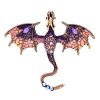 Segė Slibinas Dragon Pink; 6.2x7cm