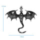Segė Slibinas Dragon Black; 6.2x7cm
