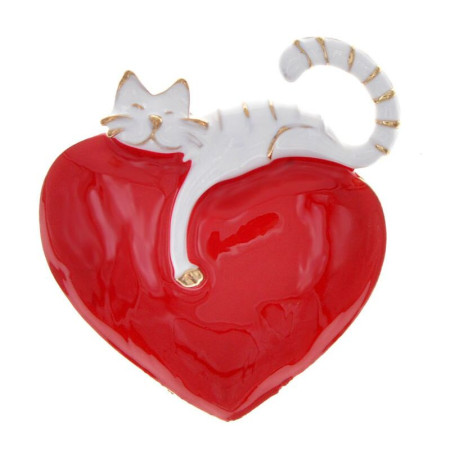 Segė Love Cat White; 4.3x4.7cm Segė Love Cat White; 4.3x4.7cm