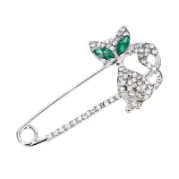 Segė žiogelis Kitty Silver 975; 6x3cm