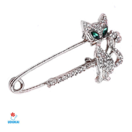 Segė žiogelis Kitty Silver 975; 6x3cm
