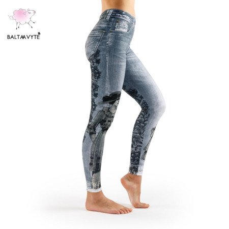 Tamprės laisvalaikio kelnės Balta Avytė 011C; S, M, L Tamprės laisvalaikio kelnės Balta Avytė 011C; S, M, L