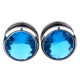Auskarai tuneliai Diamond Blue, 2vnt; 6mm, 8mm, 10mm, 12mm, 14mm, 16mm