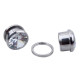 Auskarai tuneliai Diamond White, 2vnt; 6mm, 8mm, 10mm, 12mm, 14mm, 16mm
