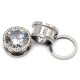 Auskarai tuneliai Diamond White Plus, 2vnt; 8mm, 10mm, 12mm, 14mm