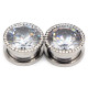 Auskarai tuneliai Diamond White Plus, 2vnt; 8mm, 10mm, 12mm, 14mm