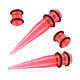Ausų tunelių išplėtėjų rinkinys Spike Pink; 4mm, 5mm, 6mm, 8mm, 10mm