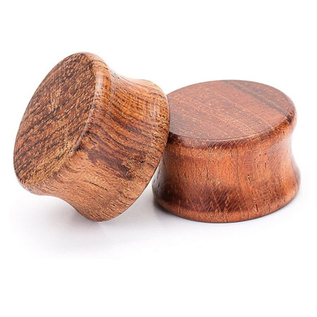 Auskarai tuneliai mediniai Wood Plug, 2 vnt; 8mm, 10mm, 12mm, 14mm, 16mm, 18mm, 20mm