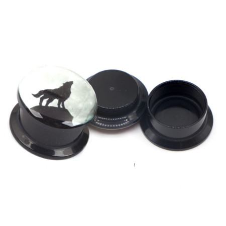 Auskarai tuneliai Acryl Volf, 2vnt; 5mm, 6mm, 8mm, 10mm, 12mm, 14mm