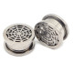 Auskarai tuneliai Net Silver, 2vnt; 8mm, 10mm, 12mm, 14mm, 16mm