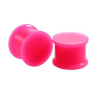 Auskarai tuneliai silikoniniai kamščiai Red Plug, 2vnt; 4mm, 6mm, 8mm, 10mm, 12mm, 14mm