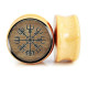 Auskarai tuneliai mediniai Wood Viking, 2 vnt; 8mm, 10mm, 12mm, 14mm, 16mm