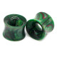 Auskarai tuneliai Glass Green Forest 2vnt; 8mm, 10mm, 12mm, 14mm