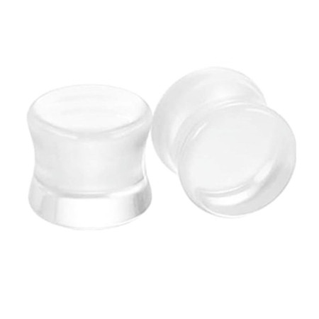Auskarai tuneliai Acryl Water Matt, 2vnt; 6mm, 8mm, 10mm, 12mm, 14mm, 16mm, 18mm, 20mm
