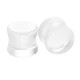 Auskarai tuneliai Acryl Water Matt, 2vnt; 6mm, 8mm, 10mm, 12mm, 14mm, 16mm, 18mm, 20mm