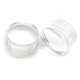 Auskarai tuneliai Acryl Water Transparent, 2vnt; 6mm, 8mm, 10mm, 12mm, 14mm, 16mm, 18mm, 20mm