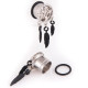 Auskarai tuneliai Fear tree black, 2vnt; 8mm, 10mm, 12mm, 14mm, 16mm, 18mm