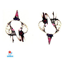 Laikina tatuiruotė Dramblys SYA018; 10x6cm