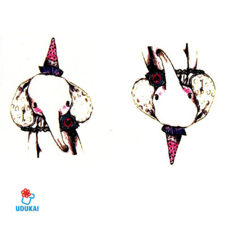 Laikina tatuiruotė Dramblys SYA018; 10x6cm