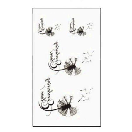 Laikina tatuiruotė Pienė WM152; 10x6cm Laikina tatuiruotė Pienė WM152; 10x6cm