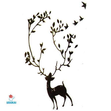 Laikina tatuiruotė Elnias JM037; 10x6cm