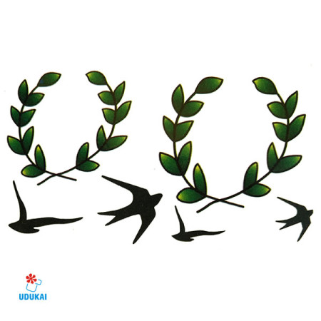 Laikina tatuiruotė Kregždutės 041; 10x6cm