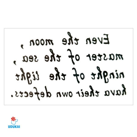 Laikina tatuiruotė Even the moon 81040; 10x6cm