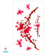 Laikina tatuiruotė Sakura NN010; 10x6cm