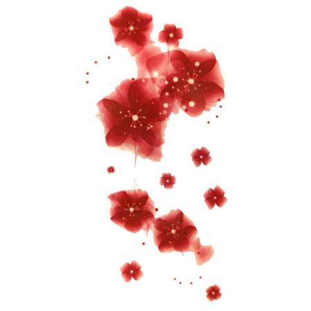 Laikina tatuiruotė Gėlės NN019; 10x6cm