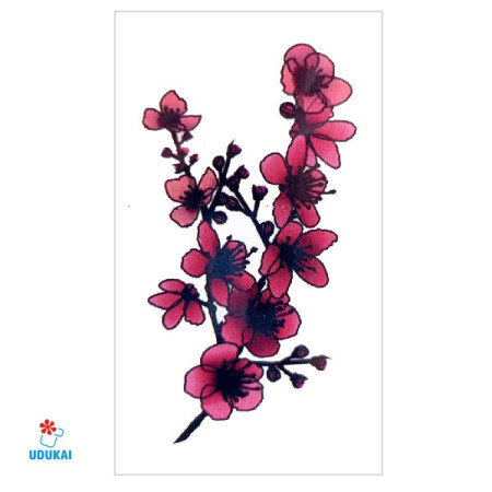 Laikina tatuiruotė Sakura NN025; 10x6cm
