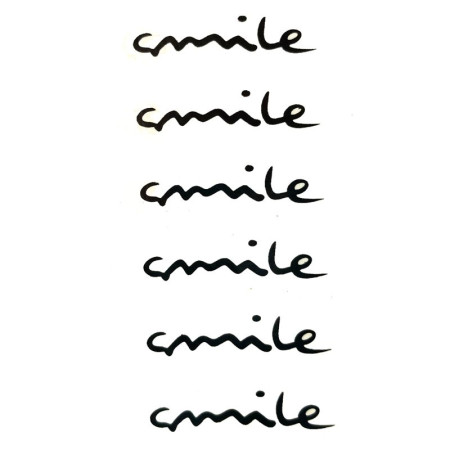 Laikina tatuiruotė Smile NN030; 10x6cm Laikina tatuiruotė Smile NN030; 10x6cm