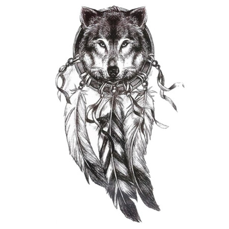 Laikina tatuiruotė Sapnų gaudyklė 112; 21x14cm Laikina tatuiruotė Sapnų gaudyklė 112; 21x14cm