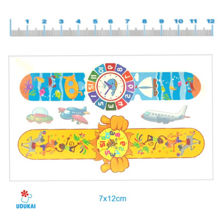 Laikina tatuiruotė Kids Mix X03; 12x7cm