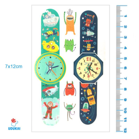 Laikina tatuiruotė Kids Mix X08; 12x7cm