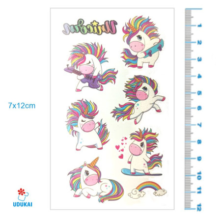 Laikina tatuiruotė Kids Mix EA06; 12x7cm