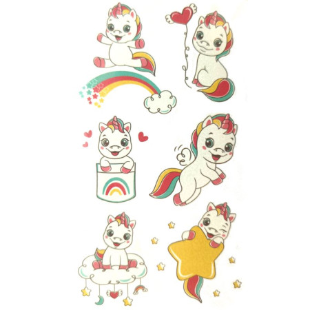 Laikina tatuiruotė Kids Mix EA07; 12x7cm