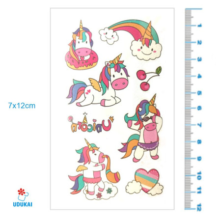 Laikina tatuiruotė Kids Mix EA08; 12x7cm