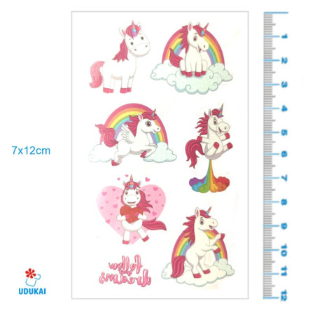 Laikina tatuiruotė Kids Mix EA09; 12x7cm