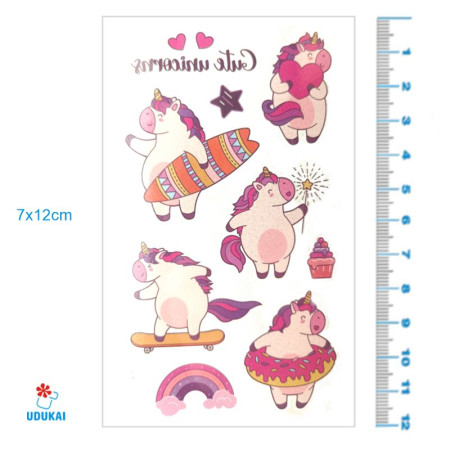 Laikina tatuiruotė Kids Mix EA10; 12x7cm