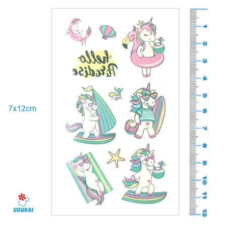 Laikina tatuiruotė Kids Mix E02; 12x7cm