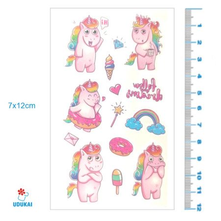 Laikina tatuiruotė Kids Mix E06; 12x7cm