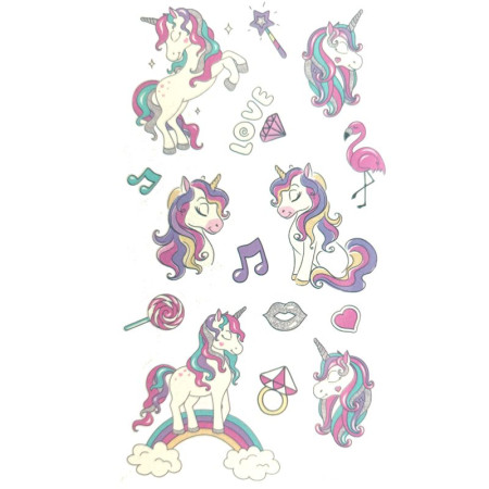 Laikina tatuiruotė Kids Mix E07; 12x7cm