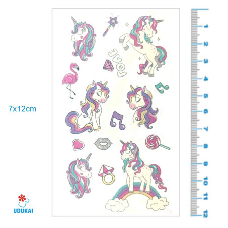 Laikina tatuiruotė Kids Mix E07; 12x7cm