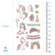 Laikina tatuiruotė Kids Mix E08; 12x7cm