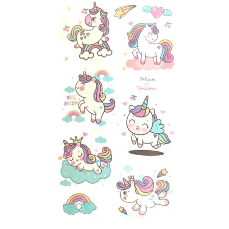 Laikina tatuiruotė Kids Mix E09; 12x7cm