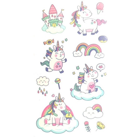 Laikina tatuiruotė Kids Mix E10; 12x7cm