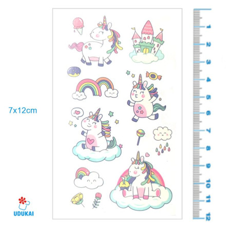 Laikina tatuiruotė Kids Mix E10; 12x7cm