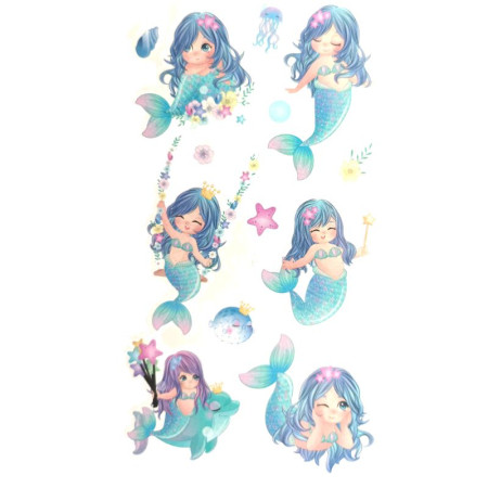 Laikina tatuiruotė Kids Mix D02; 12x7cm